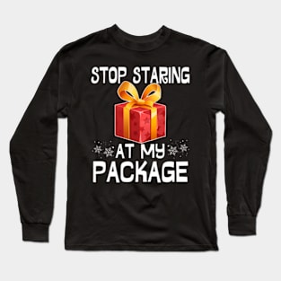 S Staring At My Package Long Sleeve T-Shirt